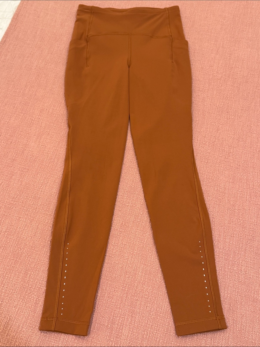 lululemon athletica W24L27.25 Rust Orange High-Waist swift speed Leggings